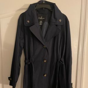 Dark blue London Fog Trench Coat
